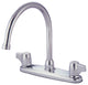Kingston Brass KB771 8" Centerset Kitchen Faucet, Polished Chrome