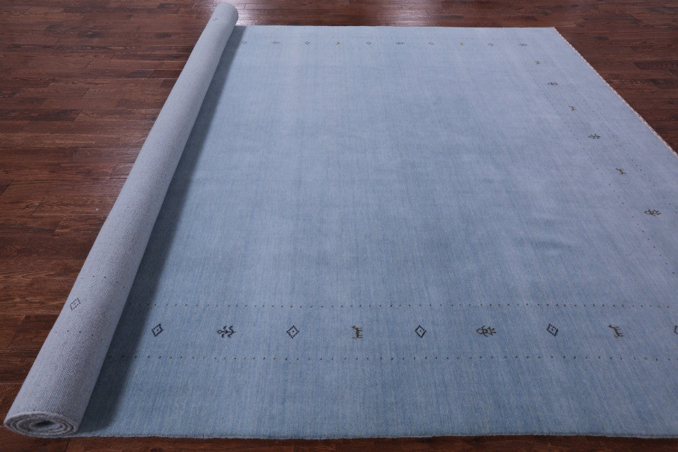 Hand-Knotted Persian Gabbeh Wool Rug 10' 1" X 14' 0" Q11375