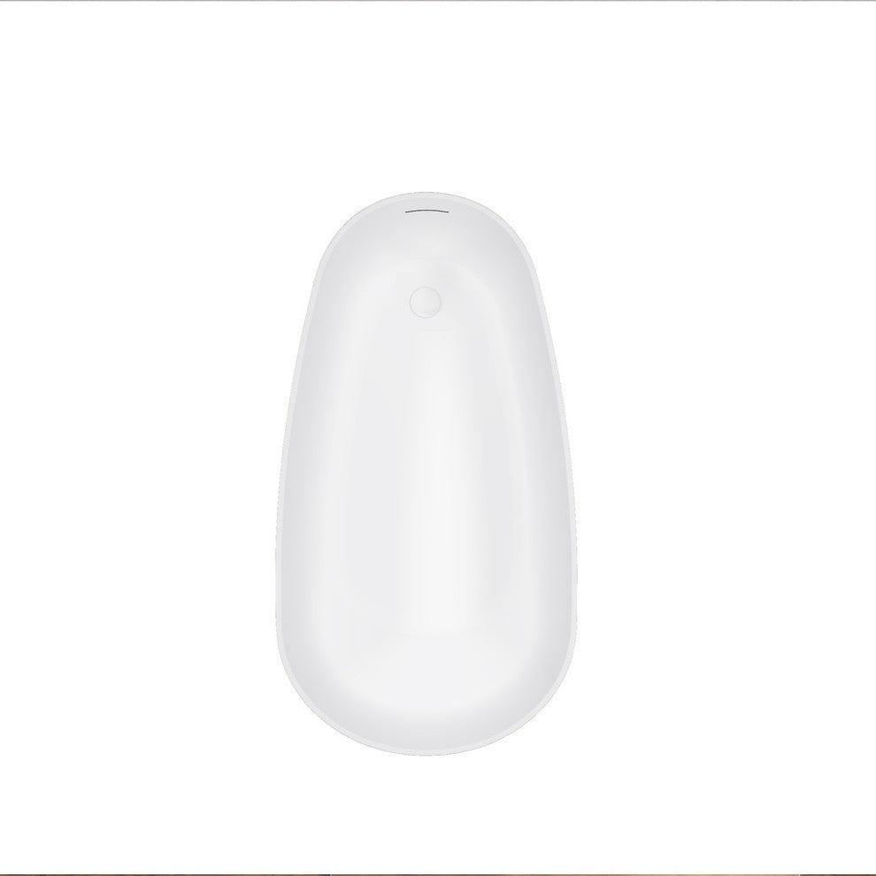 Viana 67" x 31.5" Soaking Bathtub, Matte White