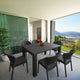 Compamia Daytona 7-Piece Extendable Dining Set, Dark Gray