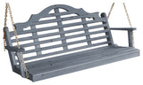 Pine Marlboro Porch Swing, Gray Stain, 5 Foot