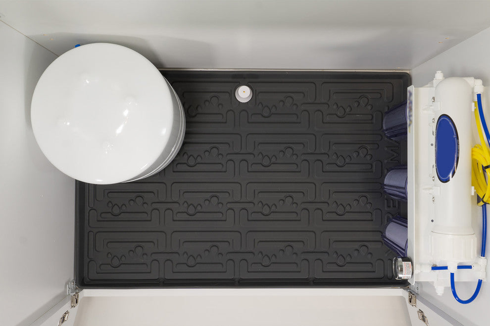 Xtreme Mats Under Sink Kitchen Cabinet Mat, Gray, 25 1/4" X 22 1/4"