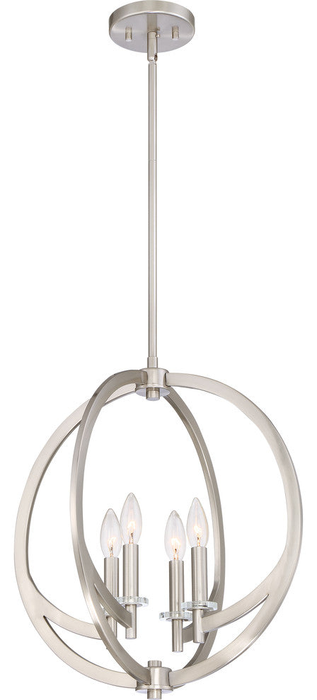 Quoizel ON2818BN Four Light Pendant Orion Brushed Nickel