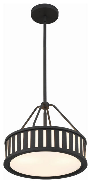 Kendal 3-Light Black Forged Pendant