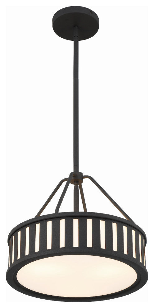 Kendal 3-Light Black Forged Pendant