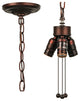 Meyda Lighting 10338 5" Wide 3 Light Pendant Hardware