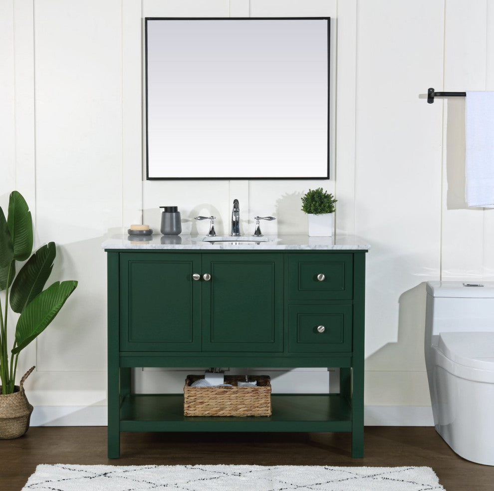 Matilda 42" Single Bathroom Vanity, Green