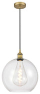 Innovations 616-1P-BB-G122-12 1-Light Mini Pendant, Brushed Brass