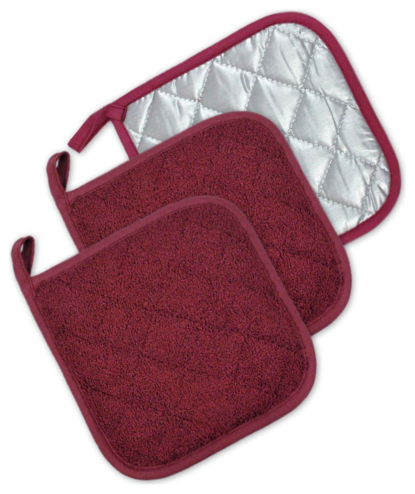 DII Wine Terry Potholder, Set of 3