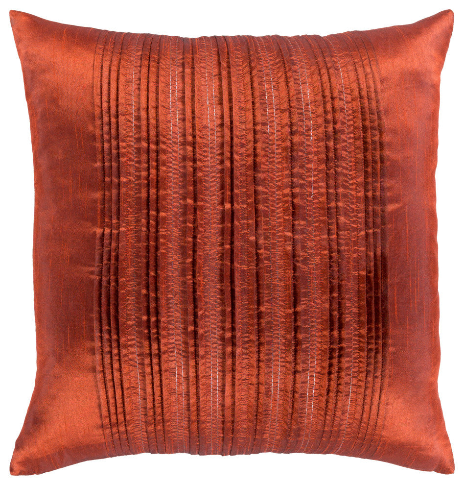 Surya Yasmine YSM-001 20"x20" Pillow Kit, Brick