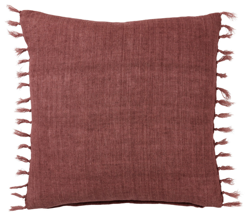 Jaipur Living Majere Solid Rose Poly Fill Pillow 20" Square
