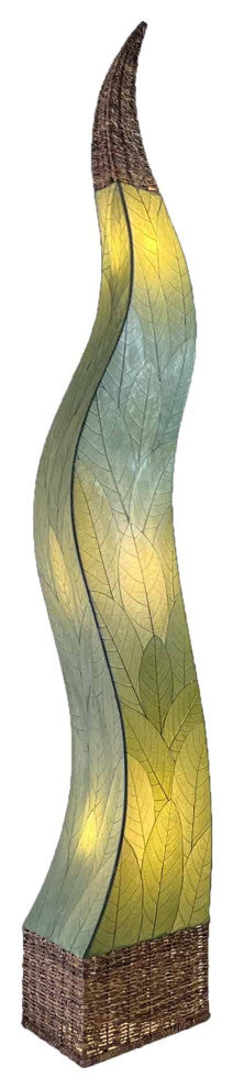 Eangee Flame Giant Floor Lamp, Green