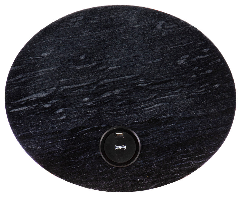 Clarvin Side Table With Wireless Charging Station