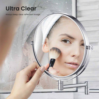 Circular Magnifying Makeup/shaving Mirror, Chrome