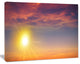 Beautiful Panoramic Sunset, Landscape Canvas Art Print, 40"x30"