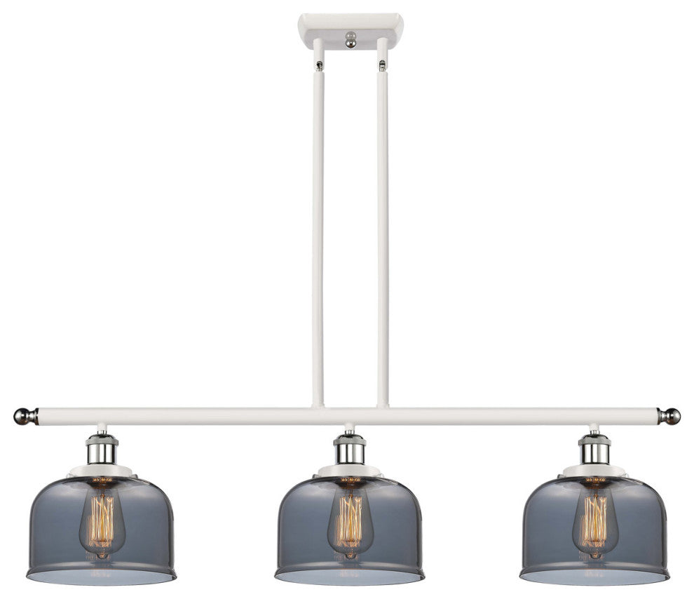 Innovations 916-3I-WPC-G73 3-Light Island Light, White, Polished Chrome