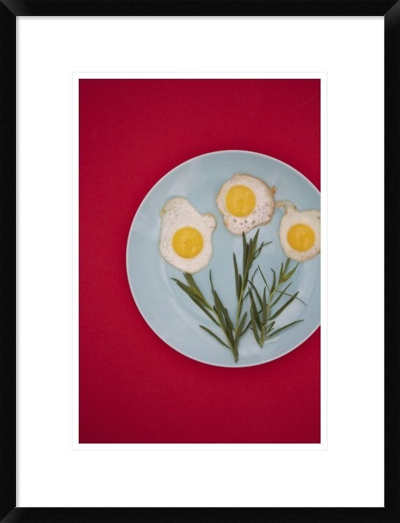 "Flower Eggs" Framed Digital Print by Sarah Saratonina, 20"x26"