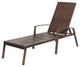 Costway 2PCS Patio Rattan Lounge Chair Garden Furni Adjustable Back W/ Cushion