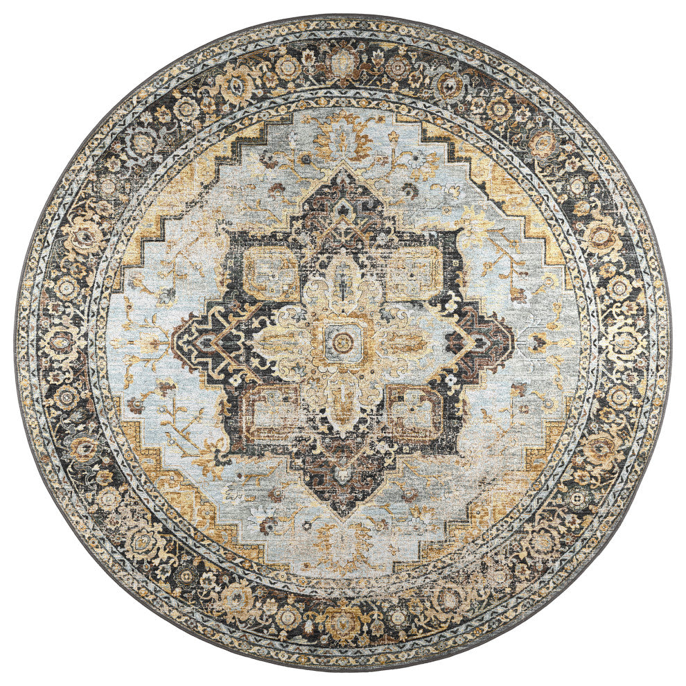 Jericho JC2 Pewter 10' x 10' Round Rug