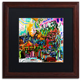 Josh Byer 'A Nice Place To Live' Art, Wood Frame, Black Mat, 16x16