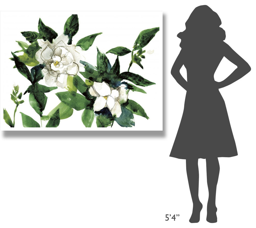 "Bright Gardenias" Digital Paper Print by Anne Tavoletti, 50"x38"