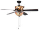WAREHOUSE OF TIFFANY'S CFL-8285BL Orla 15 in. 4-Light Indoor Black Finish