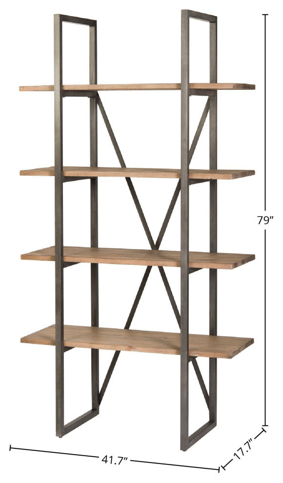Kenya Small Cain Rack - Salvaged Grey