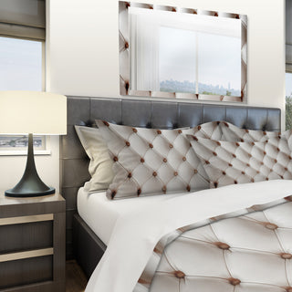 Diamond Shaped Leather Couch Modern Duvet Cover Set, King