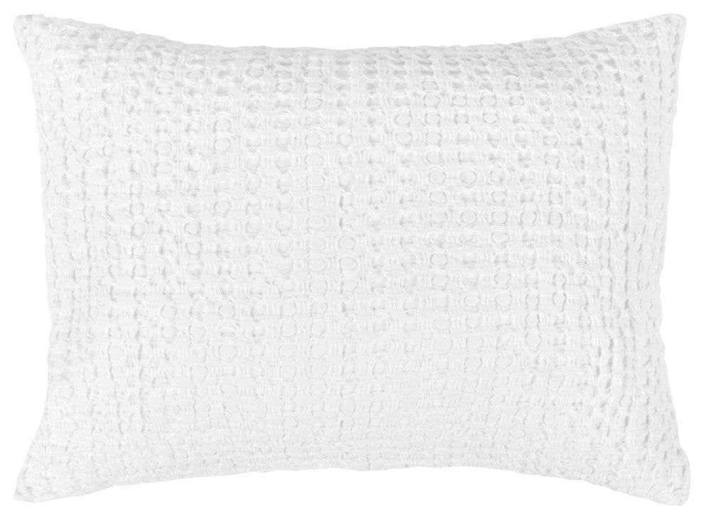 Claire Linen Shams by Kosas Home, White, Standard Sham