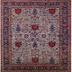 Ahgly Company Indoor Square Mid-Century Modern Area Rugs, 6' Square