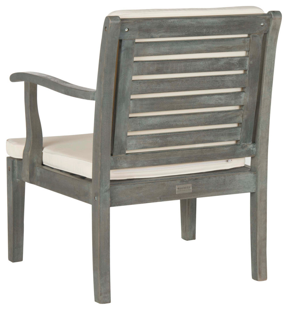 Safavieh Fresno 4-Piece Indoor-Outdoor Living Set, Ash Grey