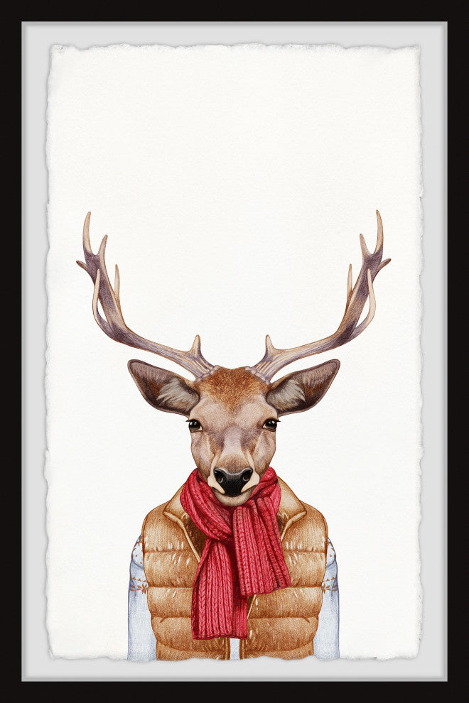 "I Am Buck II" Framed Painting Print, 8x12