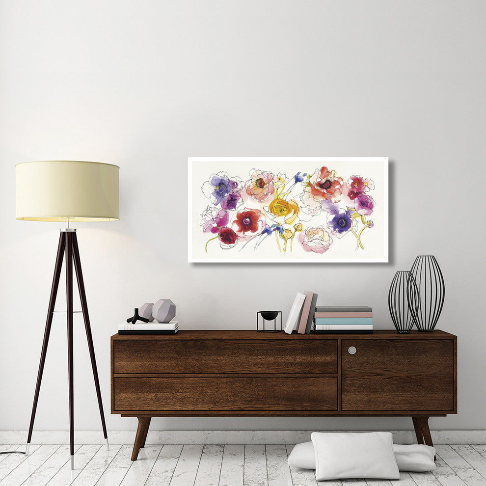 "Rainbow Ruffles" Digital Paper Print by Shirley Novak, 50"x26"