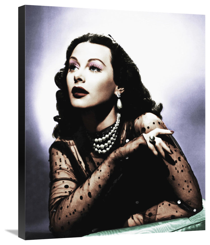 "Hedy Lamarr 103" Stretched Canvas Giclee by Hollywood Photo Archive, 24"x30"