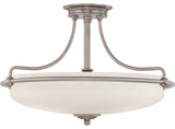 Griffin 4-Light Semi-Flush Mount, Antique Nickel