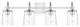4 Light Chrome And Clear Bath Sconce