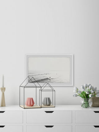 "Surfing Small Waves" Framed Painting Print, 45x30