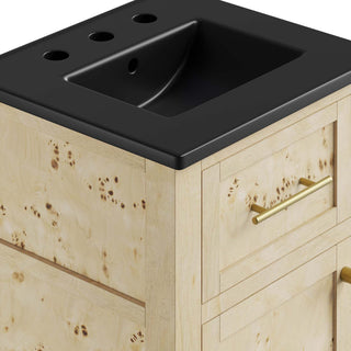 Elysian 18" Wood Bathroom Vanity - Black Burl