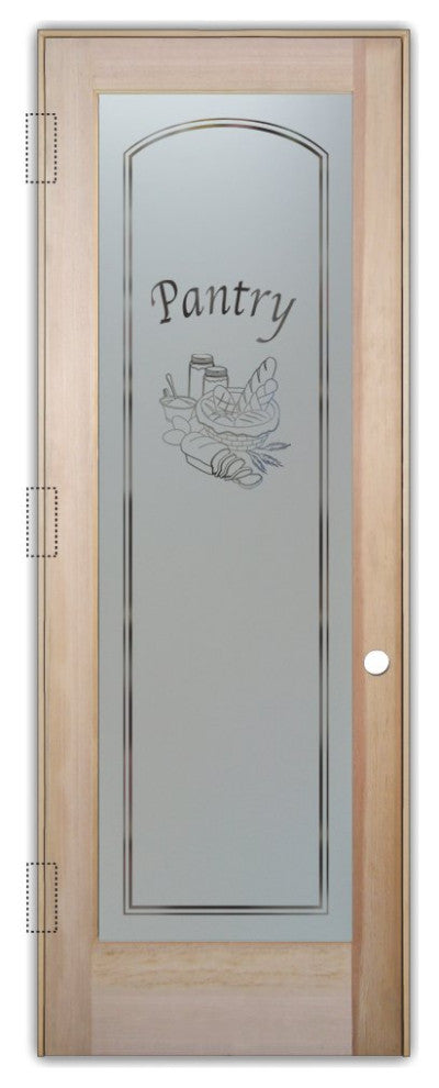 Pantry Door - Bread Basket - Douglas Fir (stain grade) - 24" x 84" - Knob on...
