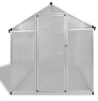 vidaXL Reinforced Aluminum Greenhouse with Base Frame 49.5ft?