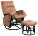 Reclining Glider Rocker and Ottoman