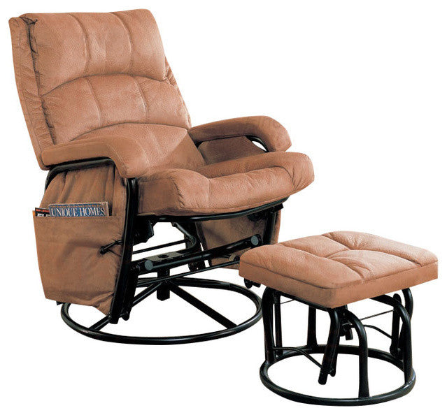 Reclining Glider Rocker and Ottoman