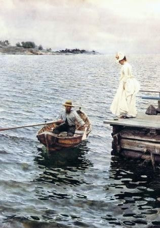 Anders Zorn Summer Fun, Gallery Wrapped Canvas Print, 18"x27"