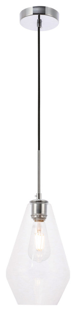 Elegant Lighting LD2260 Gene 7"W Mini Pendant - Brass