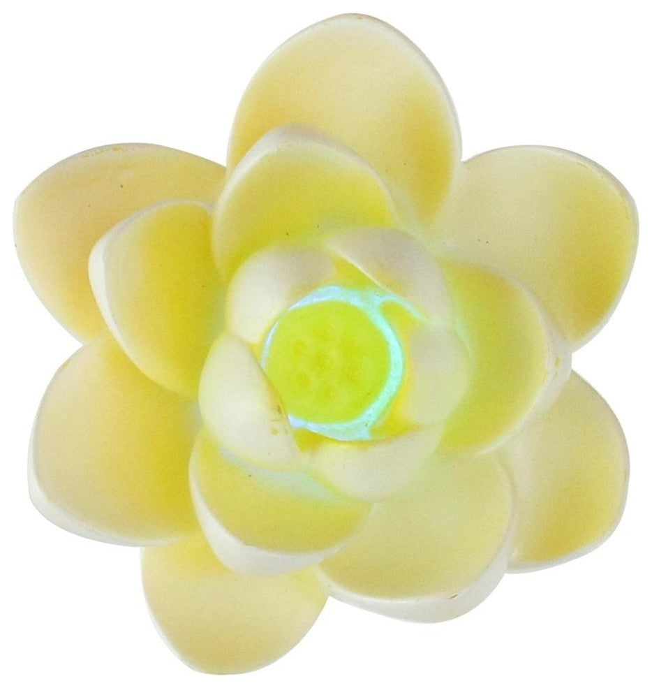 4" Floating Flower LED Color Changing Patio/Swimming Pool Light, White