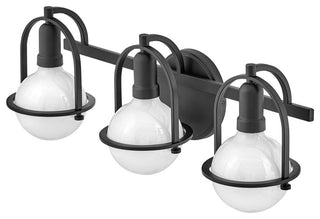 Hinkley Somerset Medium Three Light Vanity, Black