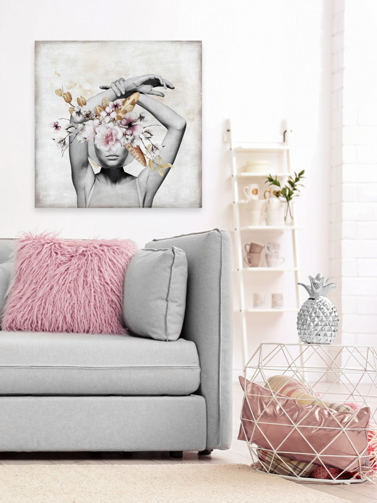 "Glamorous" Painting Print on Wrapped Canvas, 48x48