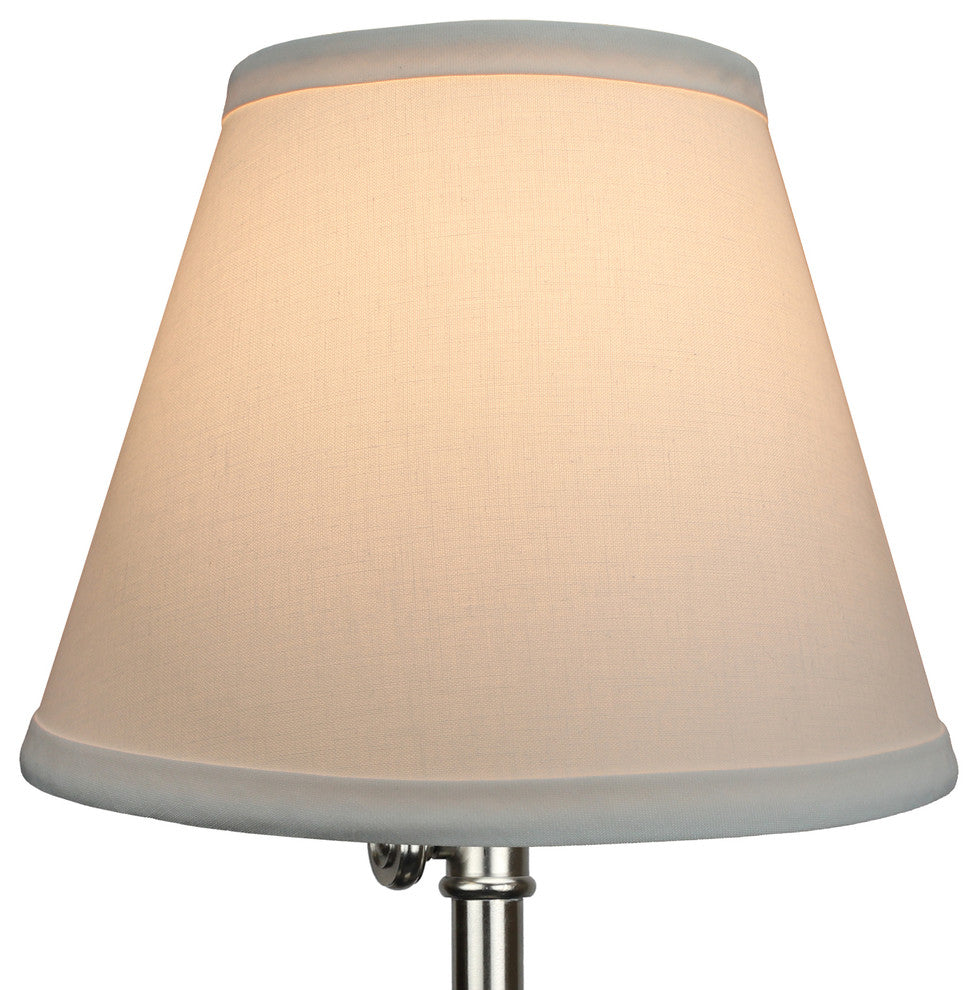 Fenchel Shades, 5"x9"x7" Spider Attachment Empire Lamp Shade, Linen