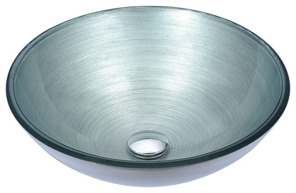 ANZZI Gardena Series Deco-Glass Bathroom Vessel Sink