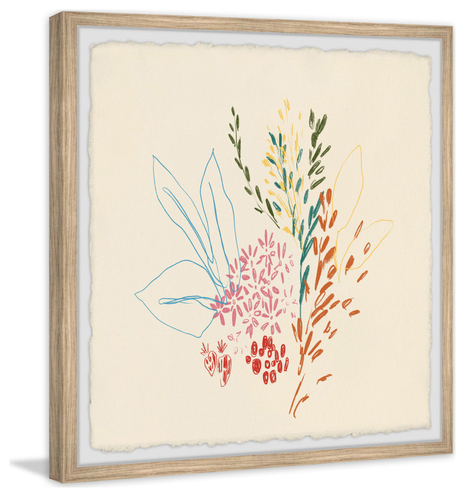 "Smell This Flower" Framed Painting Print, 12x12